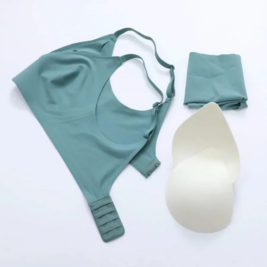 Sleep Bra Bralette - Ropa interior de látex tipo gel,