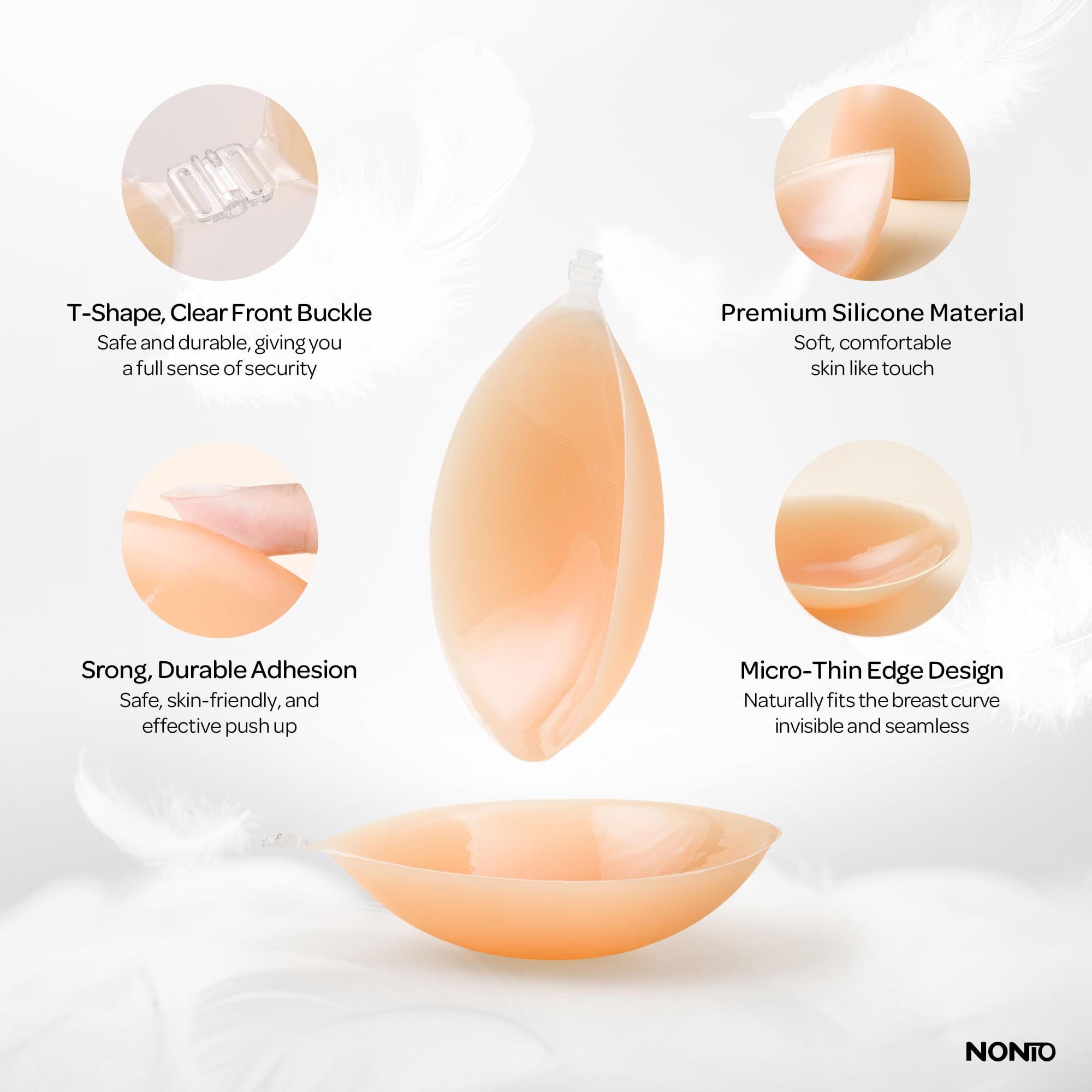 Sujetador Adhesivo sin Tirante - Strapless Bra Adhesive reseña y precio