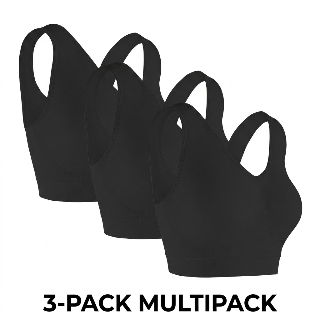 Paquete de 3 Sujetadores Sin C - Sleep Bra Bralette reseña y precio